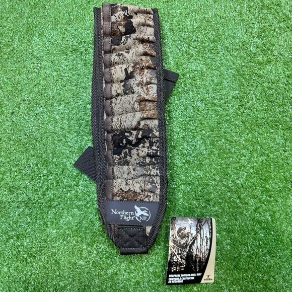 Camouflage Hunting Shotgun Shell Ammo Waist Belt Holder 12/20 Gauge Round NWT - Picture 4 of 6